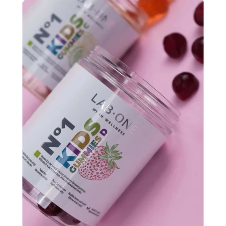 Lab One No 1 KidsGummies D, желейні боби, полуничний смак, 60 шт.: ціни та характеристики