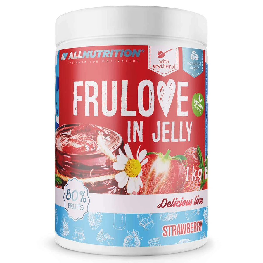 Allnutrition Frulove In Jelly Strawberry, клубника в геле, без добавления сахара, 1 кг: цены и характеристики