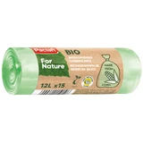 Paclan For Nature, біорозкладні мішки для сміття, 12 л x 15 шт.