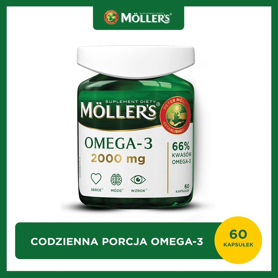 Moller's Omega-3 2000 мг, 60 капсул: ціни та характеристики