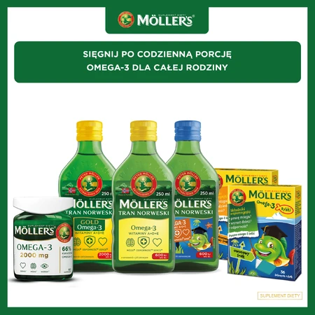 Moller's Omega-3 2000 мг, 60 капсул: ціни та характеристики