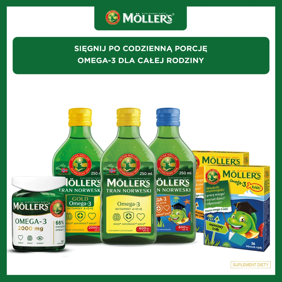 Moller's Omega-3 2000 мг, 60 капсул: ціни та характеристики