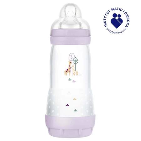 MAM Perfect Start Anti-Colic, пляшечка проти кольок, з силіконовою соскою, Planet Love, для дівчаток, від 4 місяців, 320 мл: ціни та характеристики