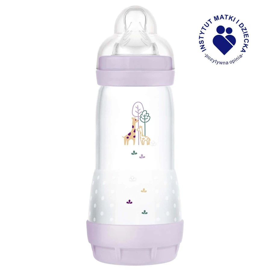 MAM Perfect Start Anti-Colic, пляшечка проти кольок, з силіконовою соскою, Planet Love, для дівчаток, від 4 місяців, 320 мл: ціни та характеристики