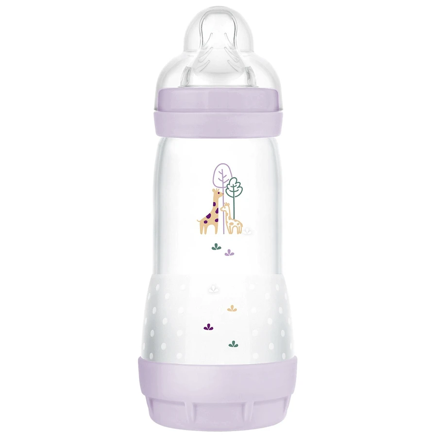 MAM Perfect Start Anti-Colic, пляшечка проти кольок, з силіконовою соскою, Planet Love, для дівчаток, від 4 місяців, 320 мл: ціни та характеристики