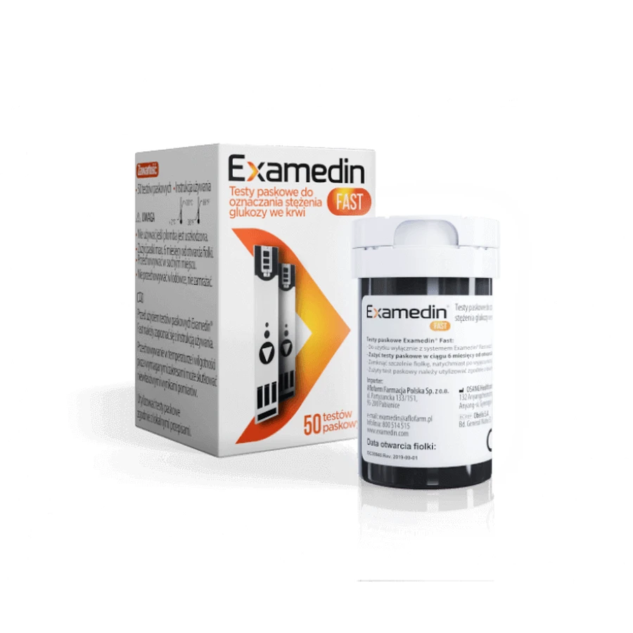Тесты Examedin Fast Strip, 50 шт.: цены и характеристики