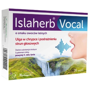 Islaherb Vocal, со вкусом лесных фруктов, 36 пастилок