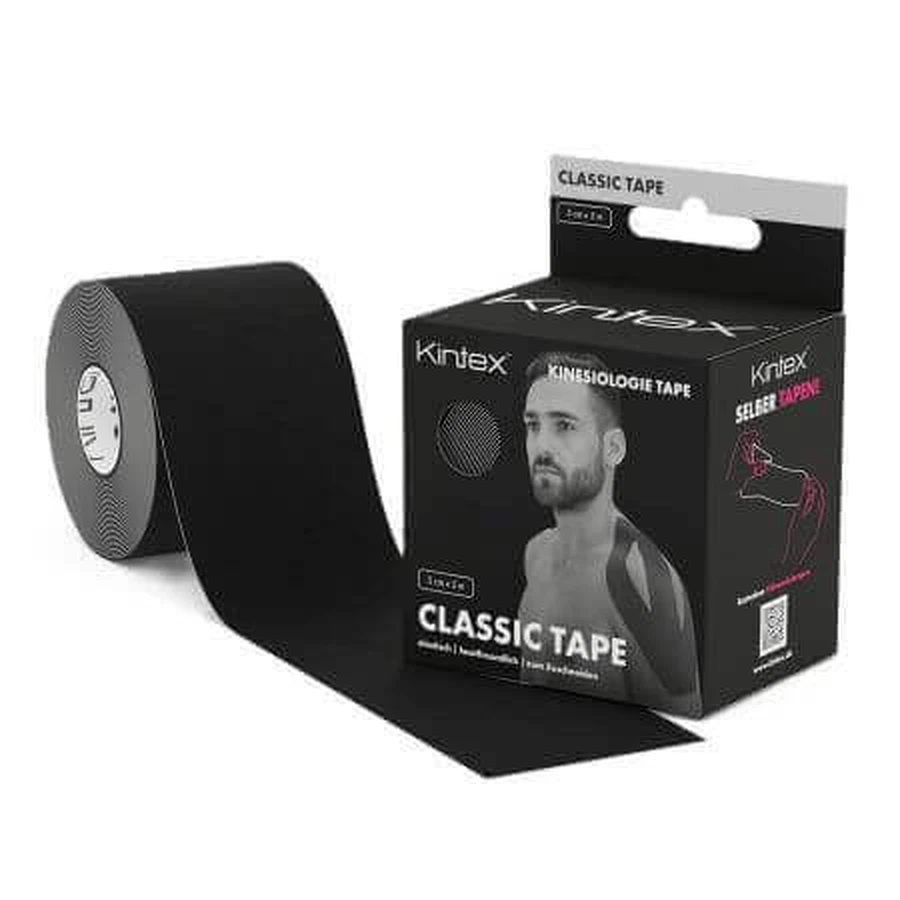 Кинезиологическая лента Classic Tape, 5 см x 5 м, 1 штука, Kintex: цены и характеристики