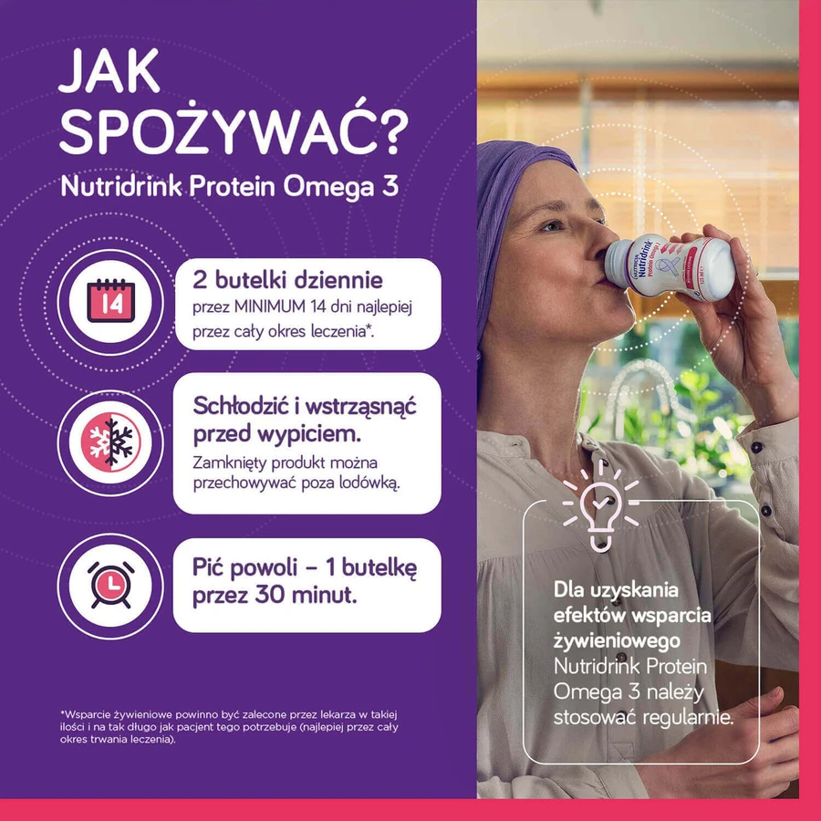 Набір Nutridrink Protein Omega 3, поживний препарат, хрусткий манго-персиковий смак, 12 х 125 мл + книжковий календар на 2026 рік безкоштовно: ціни та характеристики