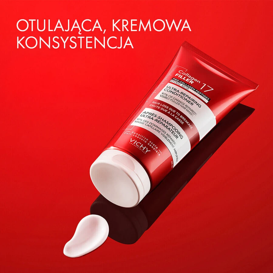 Vichy Dercos Collagen 17 Filler Ultra-Repairing Treatment, ультра-регенеруючий кондиціонер для волосся, 200 мл: ціни та характеристики
