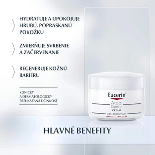 Крем для обличчя та тіла Eucerin AtopiControl для сухої шкіри 75 мл