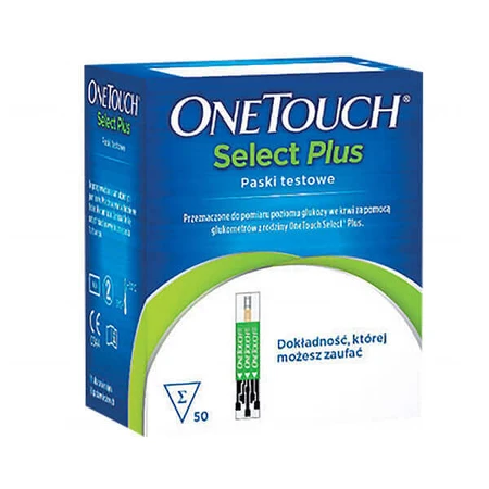 Тест-смужки One Touch Select Plus, метрові тест-смужки, 50 шт.: ціни та характеристики