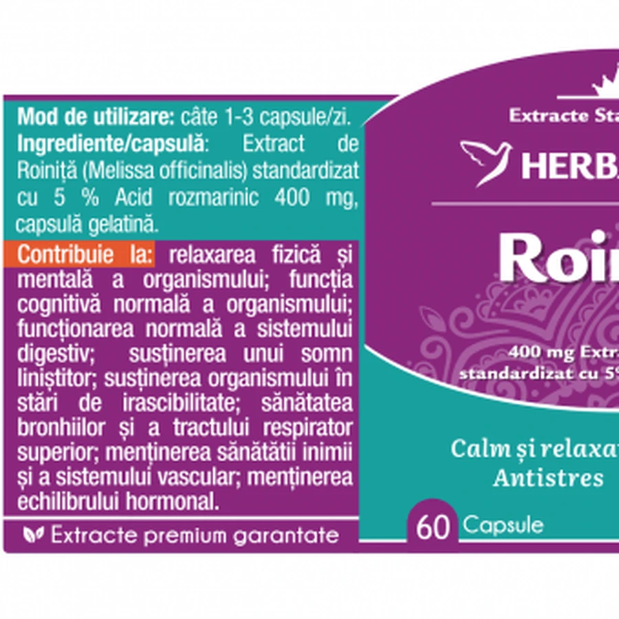 Herbagetica Roinita x 60cps: цены и характеристики