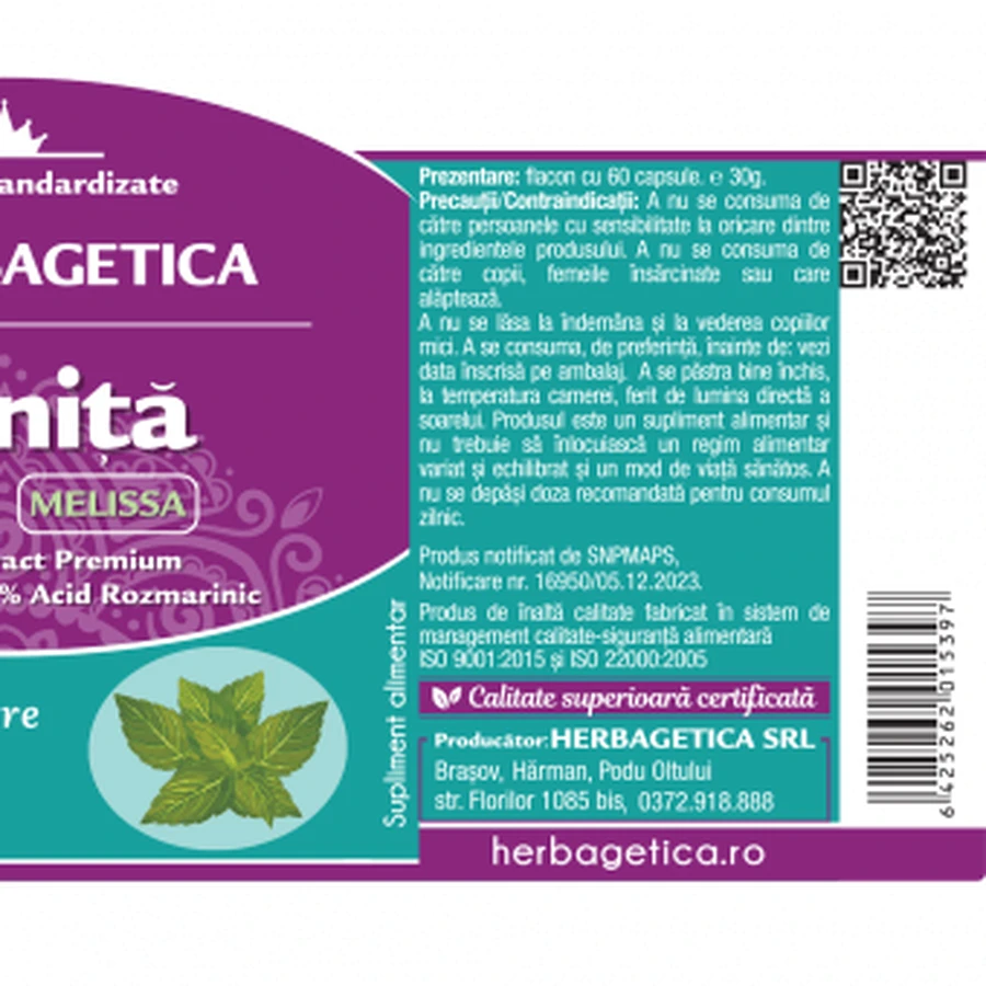 Herbagetica Roinita x 60cps: цены и характеристики
