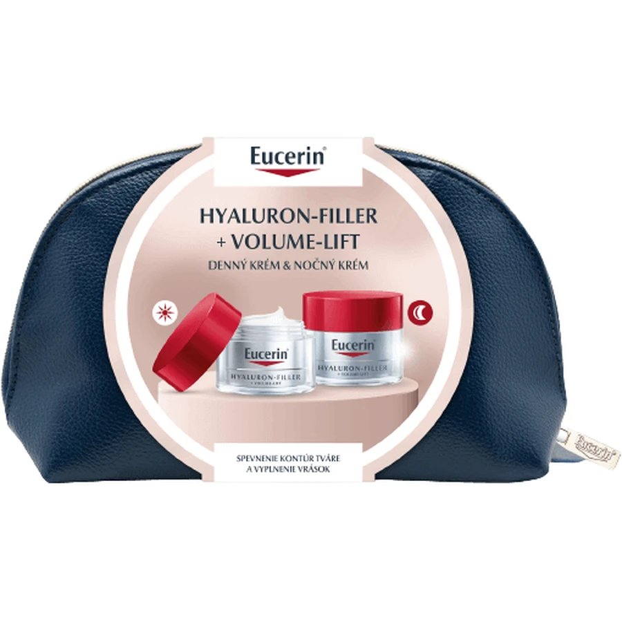 Eucerin Різдвяний мішок Гіалуроновий наповнювач + Об'ємний ліфтинг - денний крем + нічний крем: ціни та характеристики