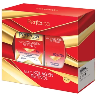 Набір Perfecta Multi-Kolagen Retinol 70+, денний та нічний крем, 50 мл + крем для шкіри навколо очей, 15 мл