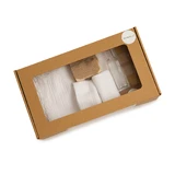 Комплект из муслина, 8 предметов, + 0 месяцев, белый, Twindeco, Twindeco