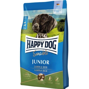 Happy Dog (Хеппі Дог) Sensible Junior Lamb&Rice Сухий безглютеновий корм з ягням та рисом для юніорів середніх та великих порід віком від 7 до 18 місяців, 4 кг