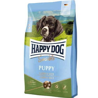 Happy Dog (Хеппи Дог) Baby Lamb & Rice Сухой безглютеновый корм с ягненком для щенков средних и крупных пород собак в возрасте от 4 недель до 6 месяцев, 10 кг