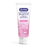 Інтимний гель-змазка DUREX Naturals Sensitive заспокійливий ефект Алое Вера, із натуральних інгредієнтів без барвників та ароматизаторів (лубрикант), 100 мл 