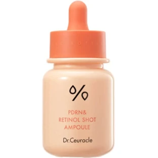Сироватка для обличчя Dr.Ceuracle PDRN & Retinol Shot Ampoule, антивікова з полінуклеотидами, ретинолом та спікулами, 30 мл