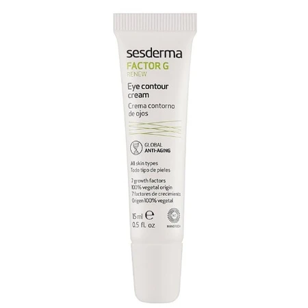 Крем-гель для шкіри навколо очей Sesderma Factor G Rejuvenating Cream, омолоджувальний, 15 мл: ціни та характеристики