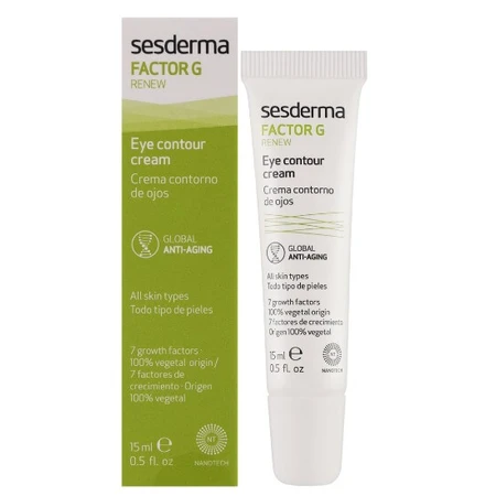 Крем-гель для шкіри навколо очей Sesderma Factor G Rejuvenating Cream, омолоджувальний, 15 мл: ціни та характеристики
