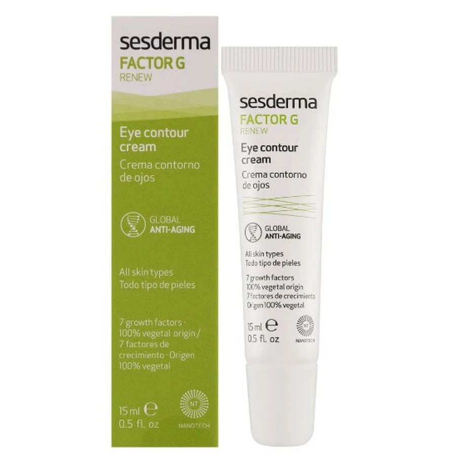 Крем-гель для шкіри навколо очей Sesderma Factor G Rejuvenating Cream, омолоджувальний, 15 мл: ціни та характеристики