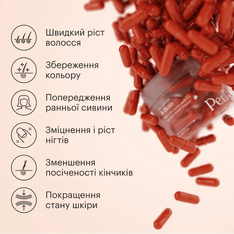 Биотин + Аминокислоты Perla Helsa капсулы, №30: цены и характеристики