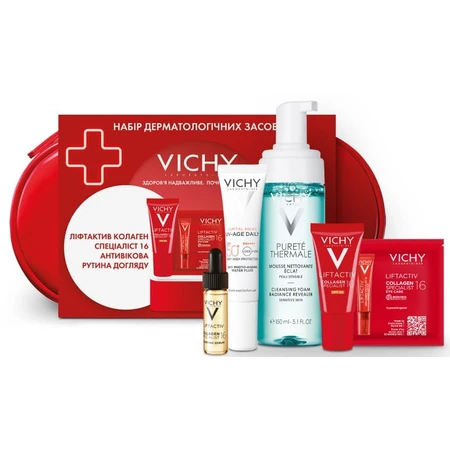 Набір дерматологічних засобів Vichy Liftactiv Specialist Колаген 16 для щоденного антивікового догляду: ціни та характеристики