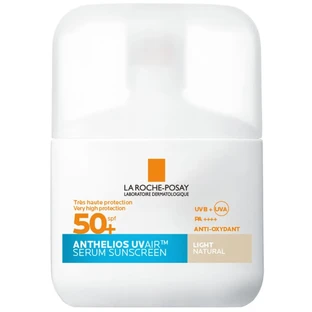 Сироватка для обличчя La Roche-Posay Anthelios UV Air SPF50+ сонцезахисна, невагома, зволожувальна, з тонуючим ефектом, 50 мл