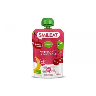 Органическое пюре из вишни, акаи и амаранта, +8 месяцев, 100 г, Smileat