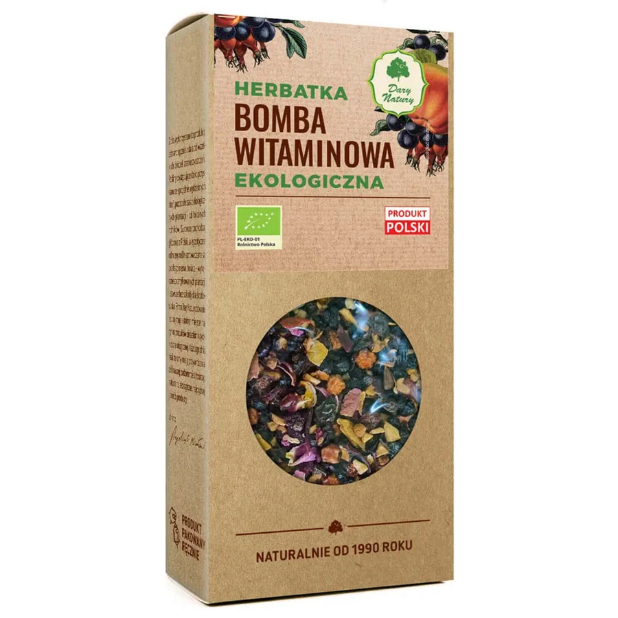 Dary Natury Vitamin Bomb, органічний чай, 100 г: ціни та характеристики