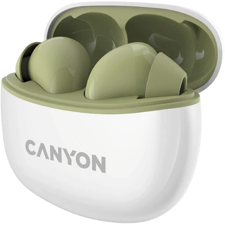Наушники Canyon TWS-5 BT с микрофоном, оливковый: цены и характеристики