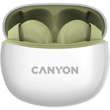 Наушники Canyon TWS-5 BT с микрофоном, оливковый: цены и характеристики