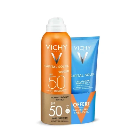 Vichy Capital Soleil Невидимый увлажняющий мист SPF50 200 мл + молочко после загара 100 мл бесплатно Capital Soleil Vichy Невидимый увлажняющий мист SPF50 200 мл + молочко после загара 100 мл бесплатно: цены и характеристики