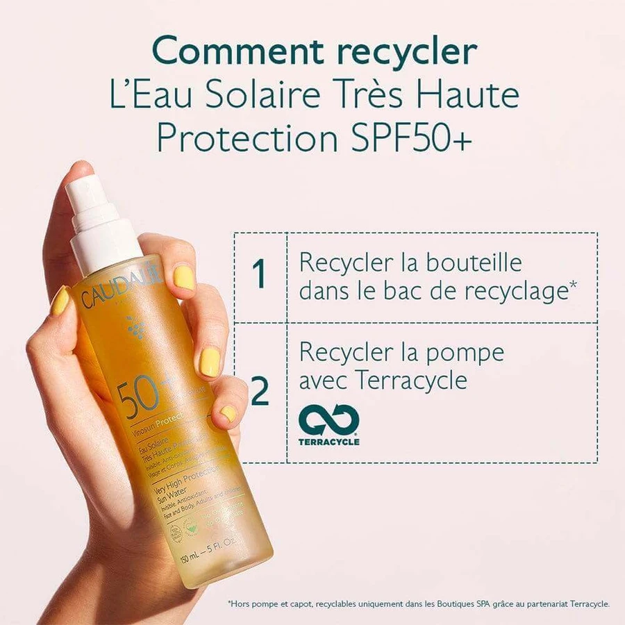 Caudalie Vinosun Сонцезахисна вода SPF50+ 150 мл: ціни та характеристики