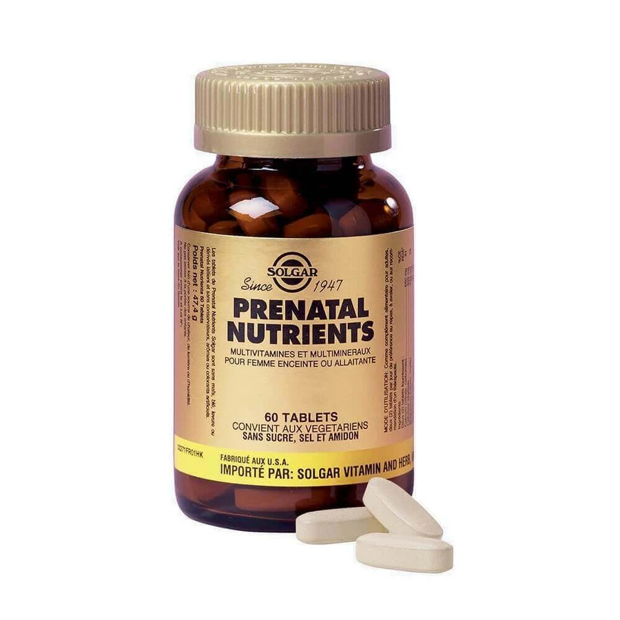 Solgar Prenatal Nutrients 60 таблеток Maternité Vitamines et Minéraux 60 comprimés: цены и характеристики