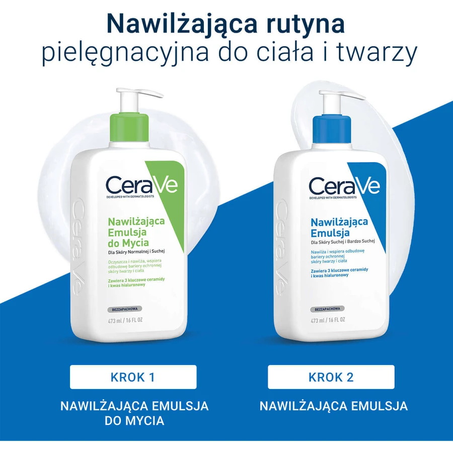 Набор CeraVe, увлажняющая эмульсия с керамидами, сухая и очень сухая кожа, 473 мл + резерв, 473 мл: цены и характеристики