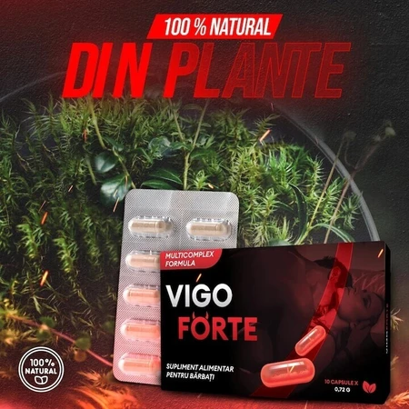 Таблетки для потенції та ерекції VigoForte, 100% натуральні, 10 капсул, Colt de Sanatate: ціни та характеристики