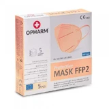 Захисна маска OPHARM FFP2 персикова, 5шт