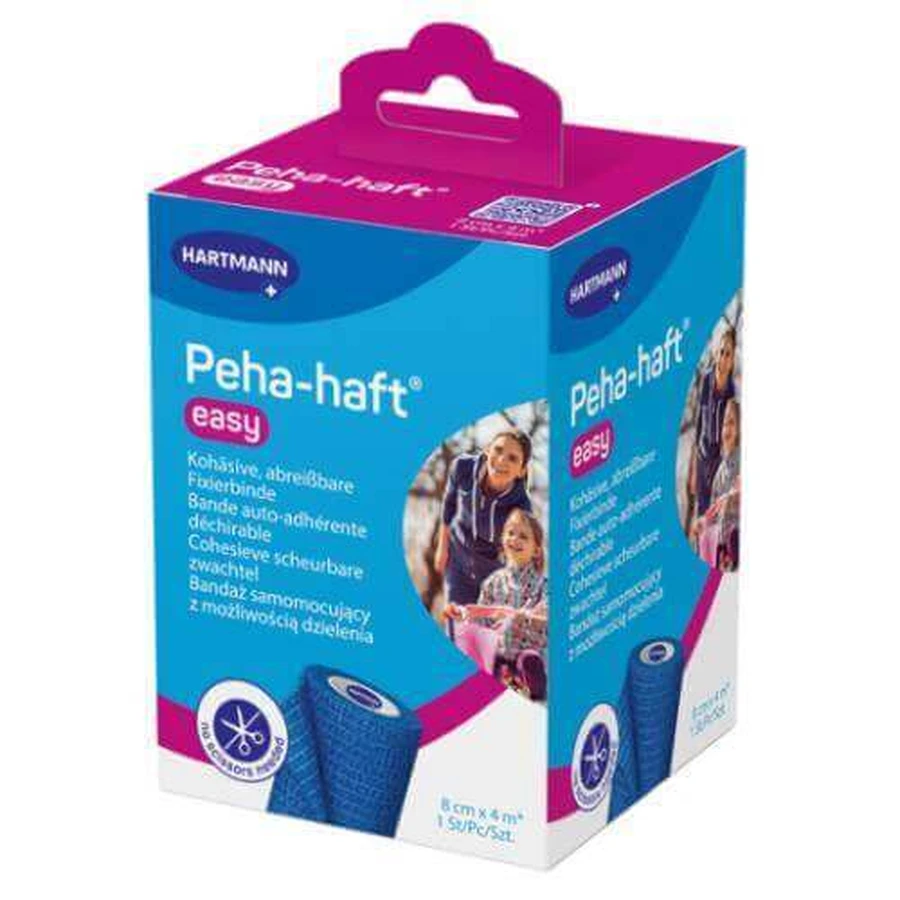 HARTMANN Peha-haft Easy support bandage blue 8cm x 4m: цены и характеристики