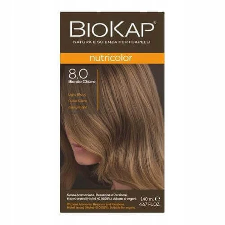 Biokap Nutricolor 8.0 світло-русявий 140 мл: ціни та характеристики