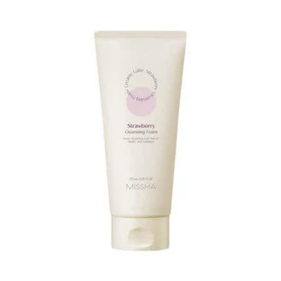 Пінка для вмивання обличчя Creamy Latte Strawberry Cleansing Foam, 172 мл, Missha