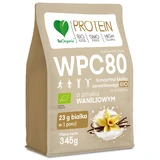 BeOrganic WPC 80, концентрат сироваткового протеїну Bio, зі смаком ванілі, 345 г