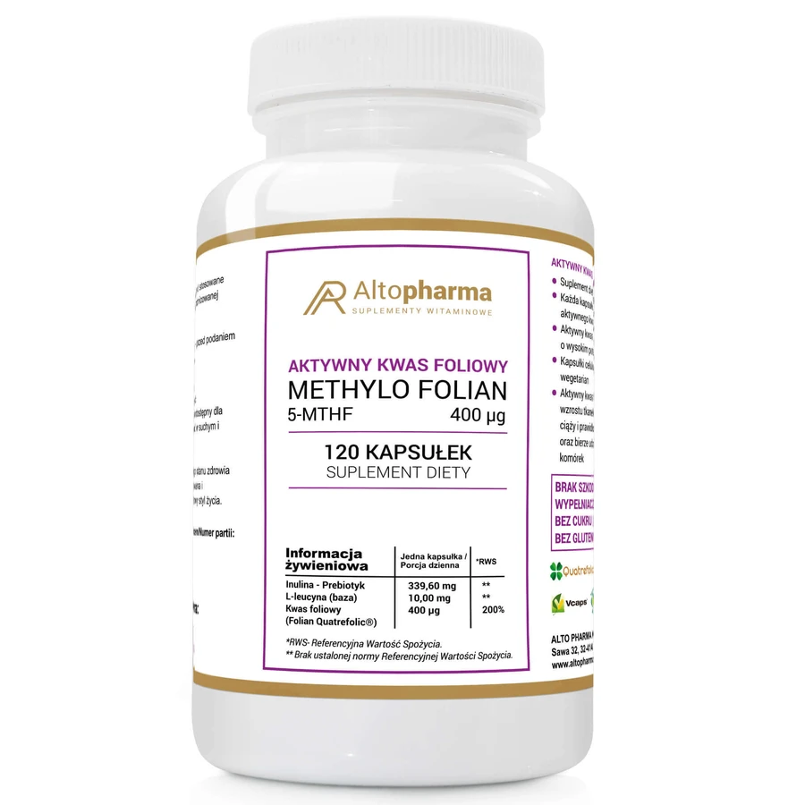 AltoPharma Активная фолиевая кислота, 120 капсул: цены и характеристики