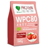 BeOrganic WPC 80, концентрат сироваткового протеїну Bio, полуничний смак, 345 г