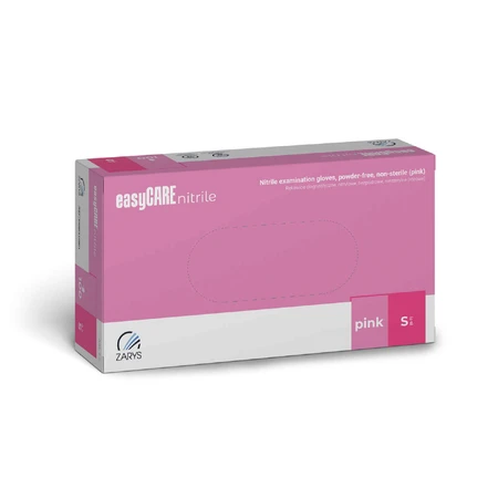 EasyCare Nitrile, нитриловые перчатки, нестерильные, неопудренные, розовые, размер S, 100 штук: цены и характеристики