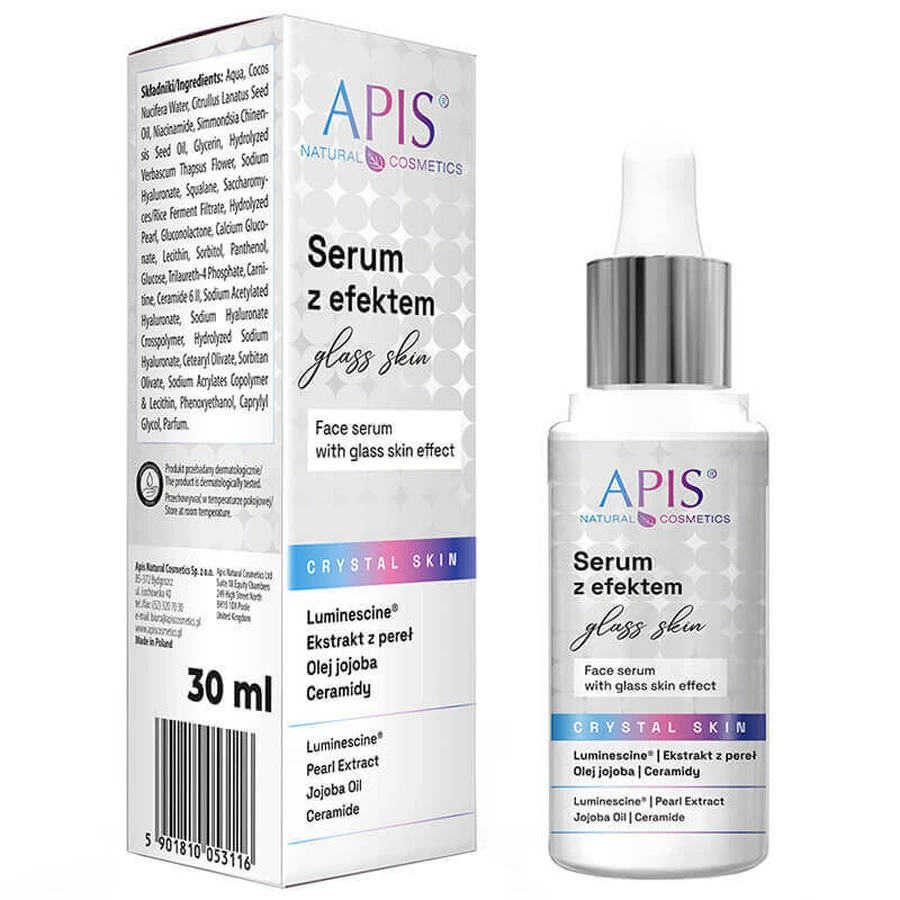 Apis Crystal Skin, сироватка з ефектом скляної шкіри, 30 мл: ціни та характеристики