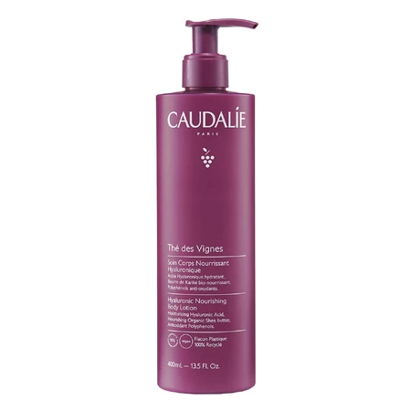 Caudalie The des Vignes, зволожуючий лосьйон для тіла з гіалуроновою кислотою, 400 мл + відновлюючий крем для рук та нігтів, 75 мл безкоштовно: ціни та характеристики